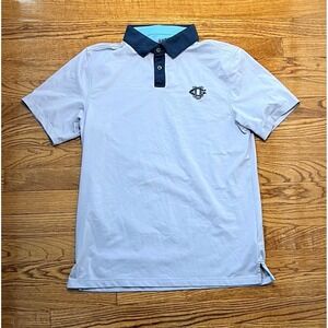 Rhone Polo Shirt Men's Small Lavender Golf Tennis Embroidered Logo Casual S/S